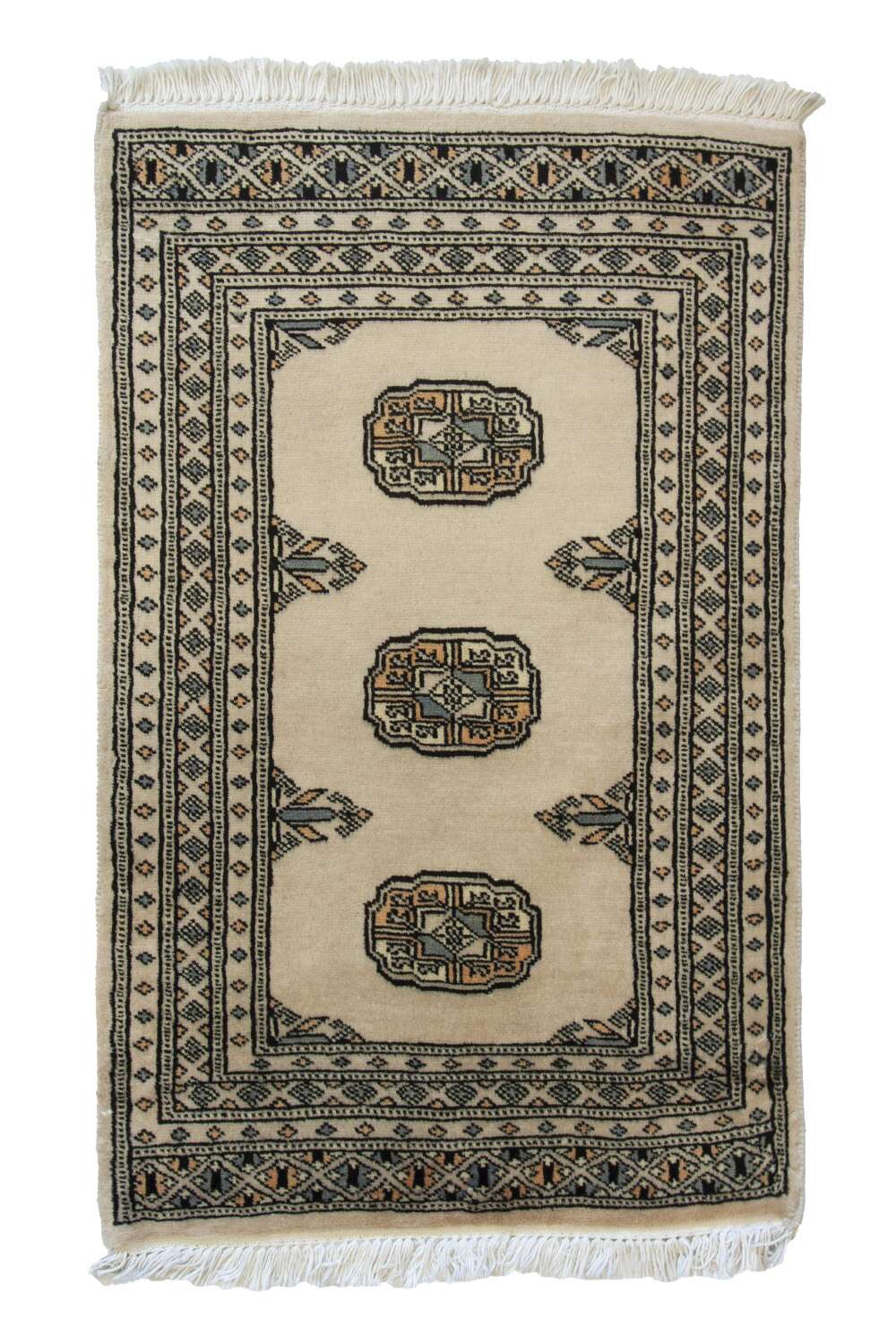Bokhara Beige 1513165 2PLY håndknyttet teppe
