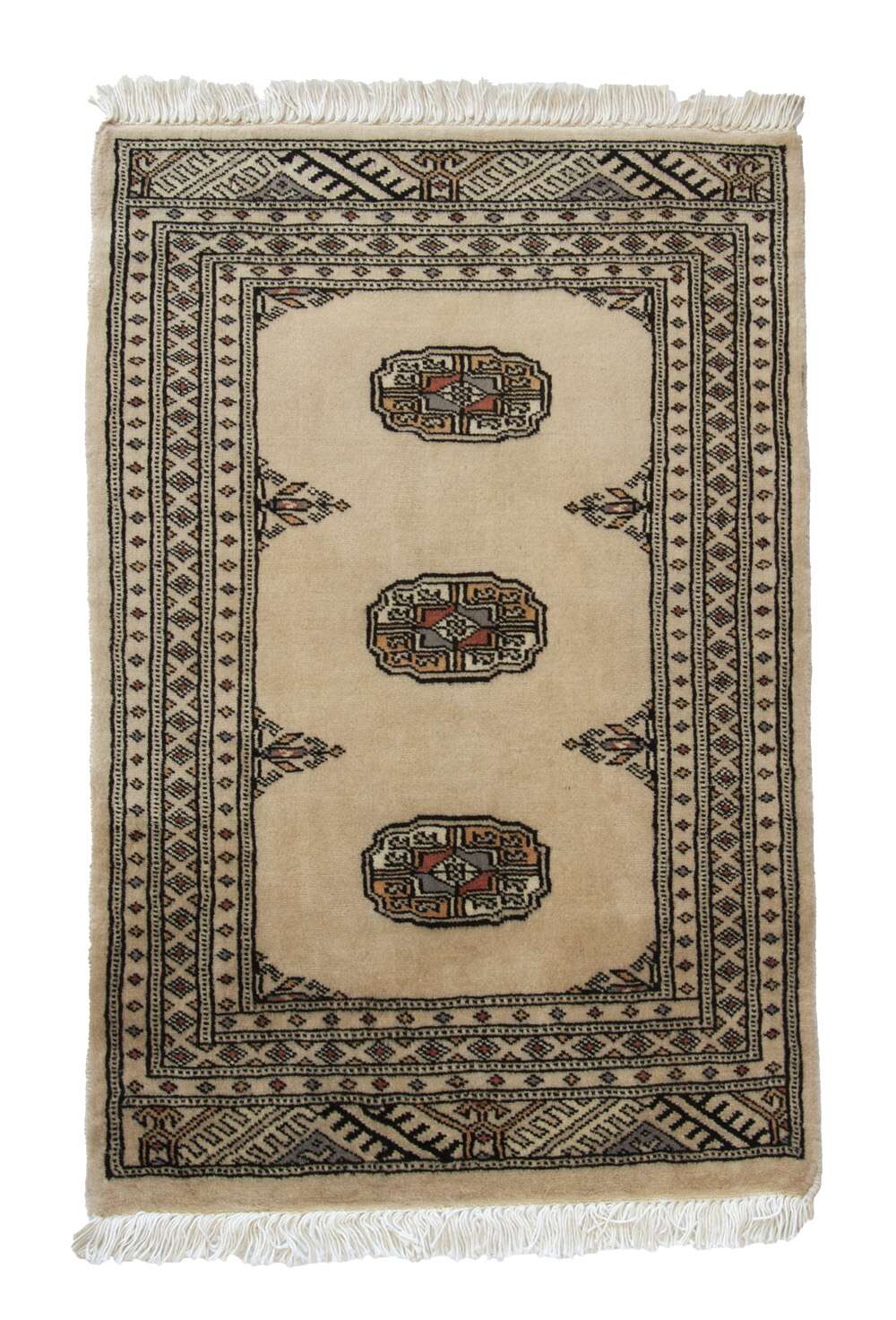 Bokhara Beige 1414980 2PLY håndknyttet teppe