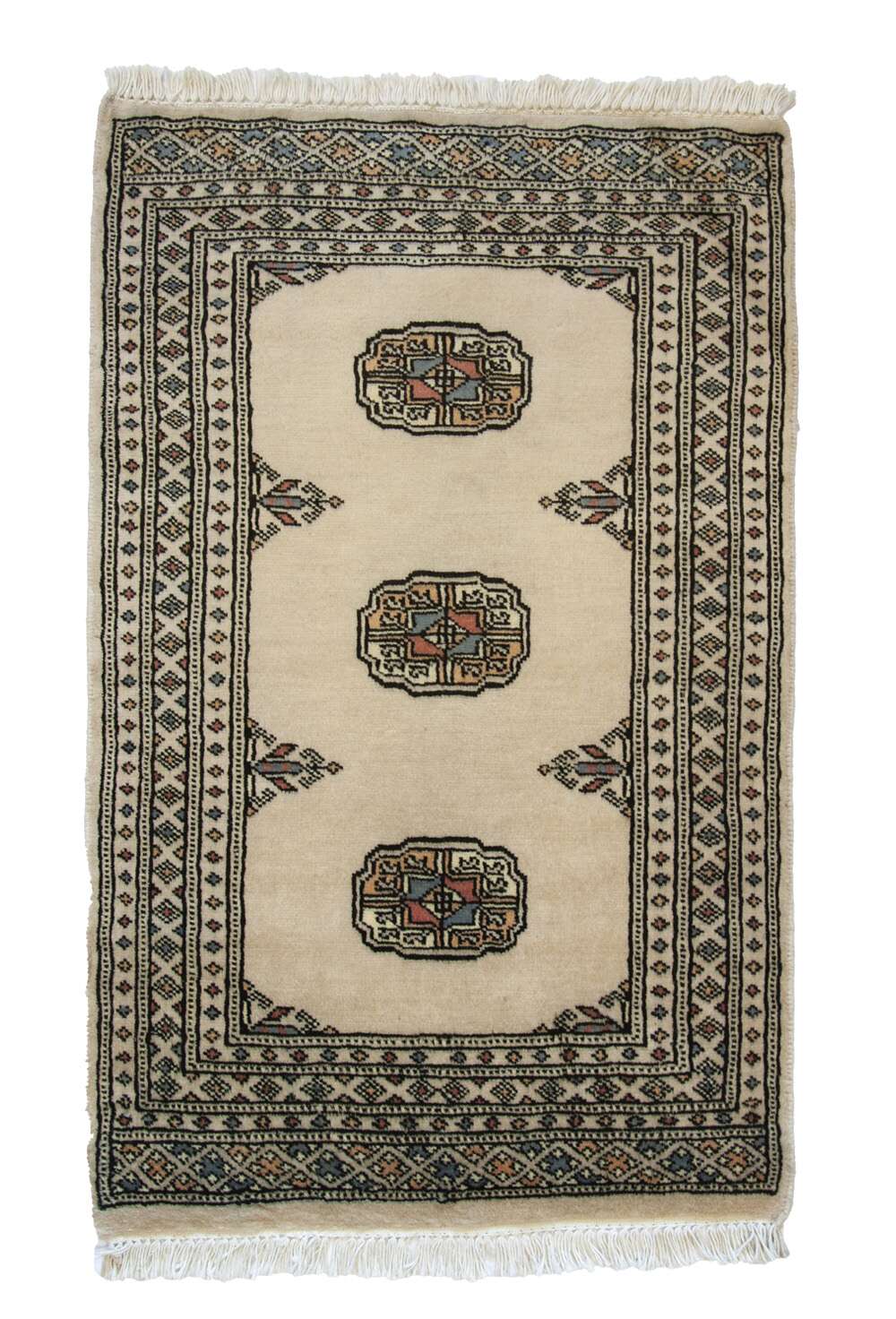 Bokhara Beige 1513169 2PLY håndknyttet teppe