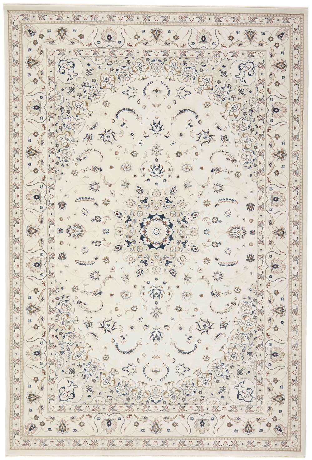 Everyday Nain 1 White Beige gulvteppe
