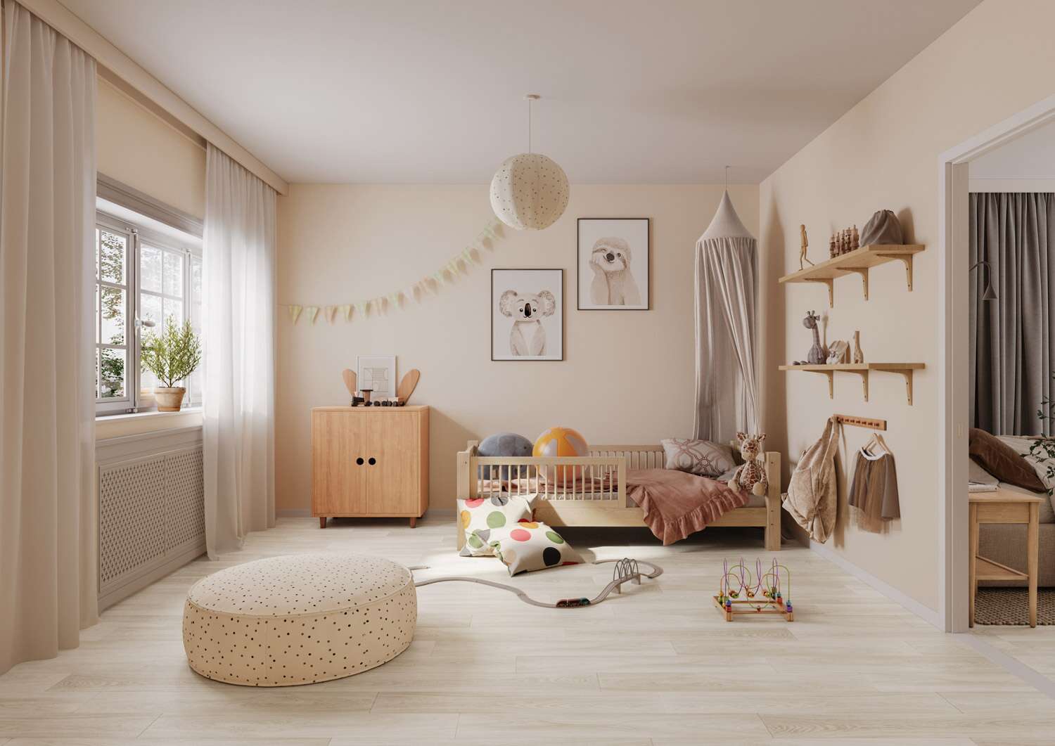 Texstyle Nature Oak White gulvbelegg