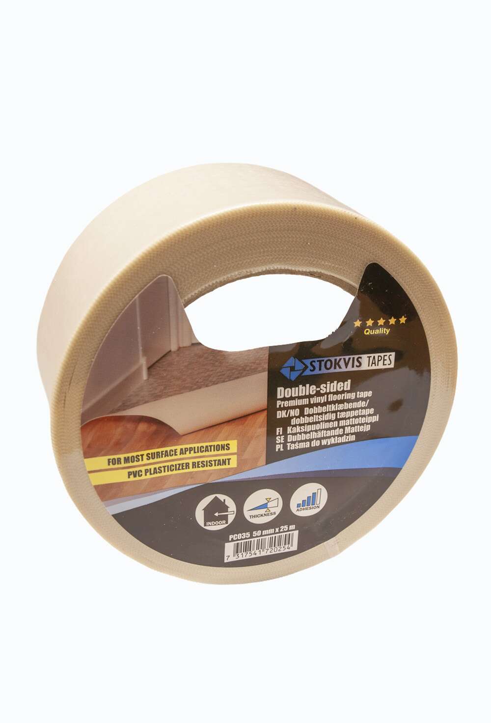 Teppetape myknerbestandig, 25 meter
