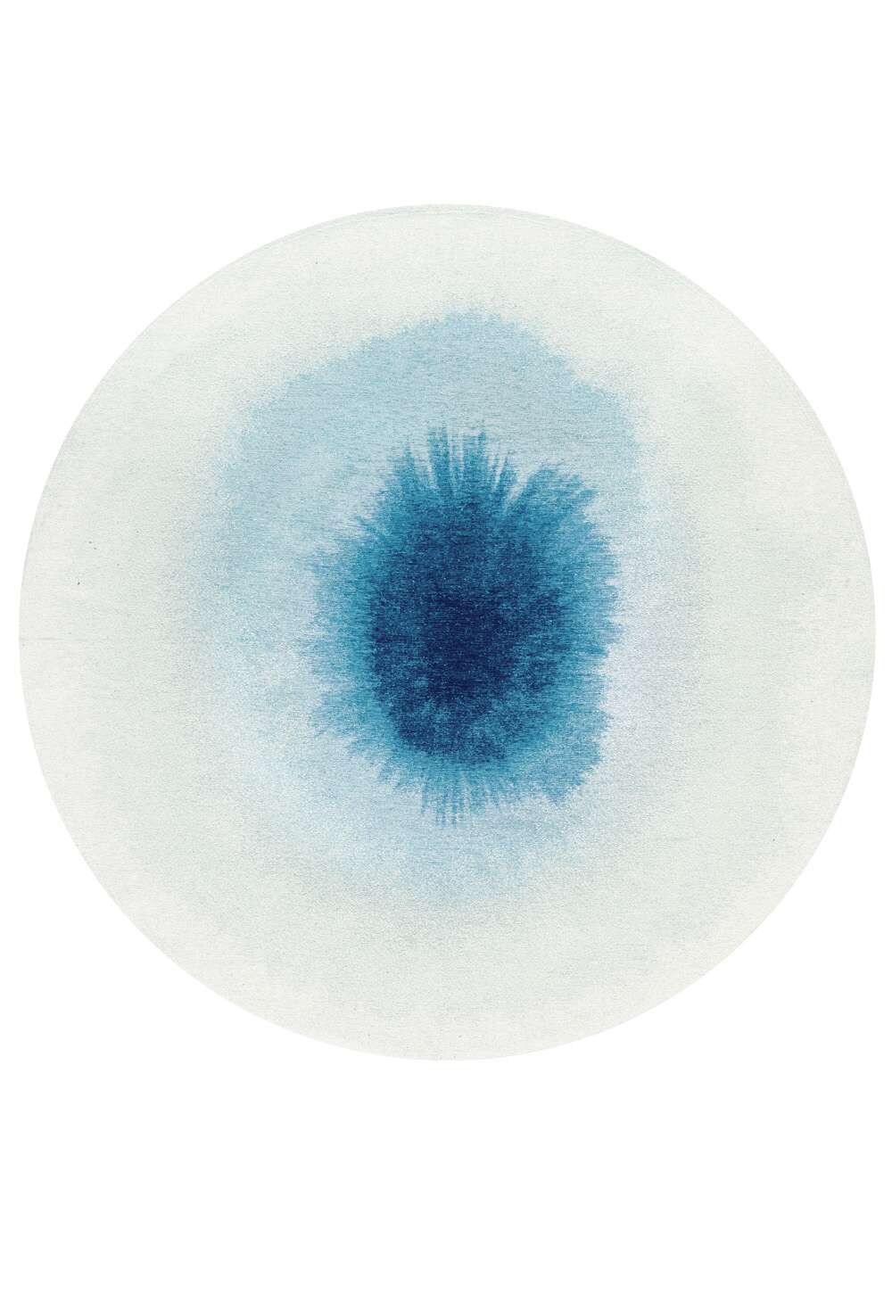 Drop 2102 rund Dream In Blue gulvteppe