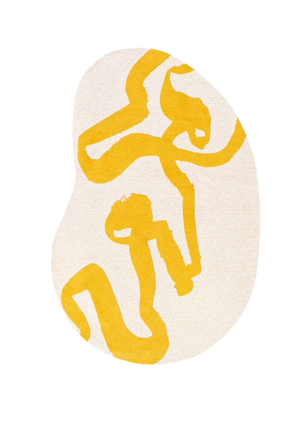 Craft Ribbon 2084 Peanut Shape Pure Yellow gulvteppe