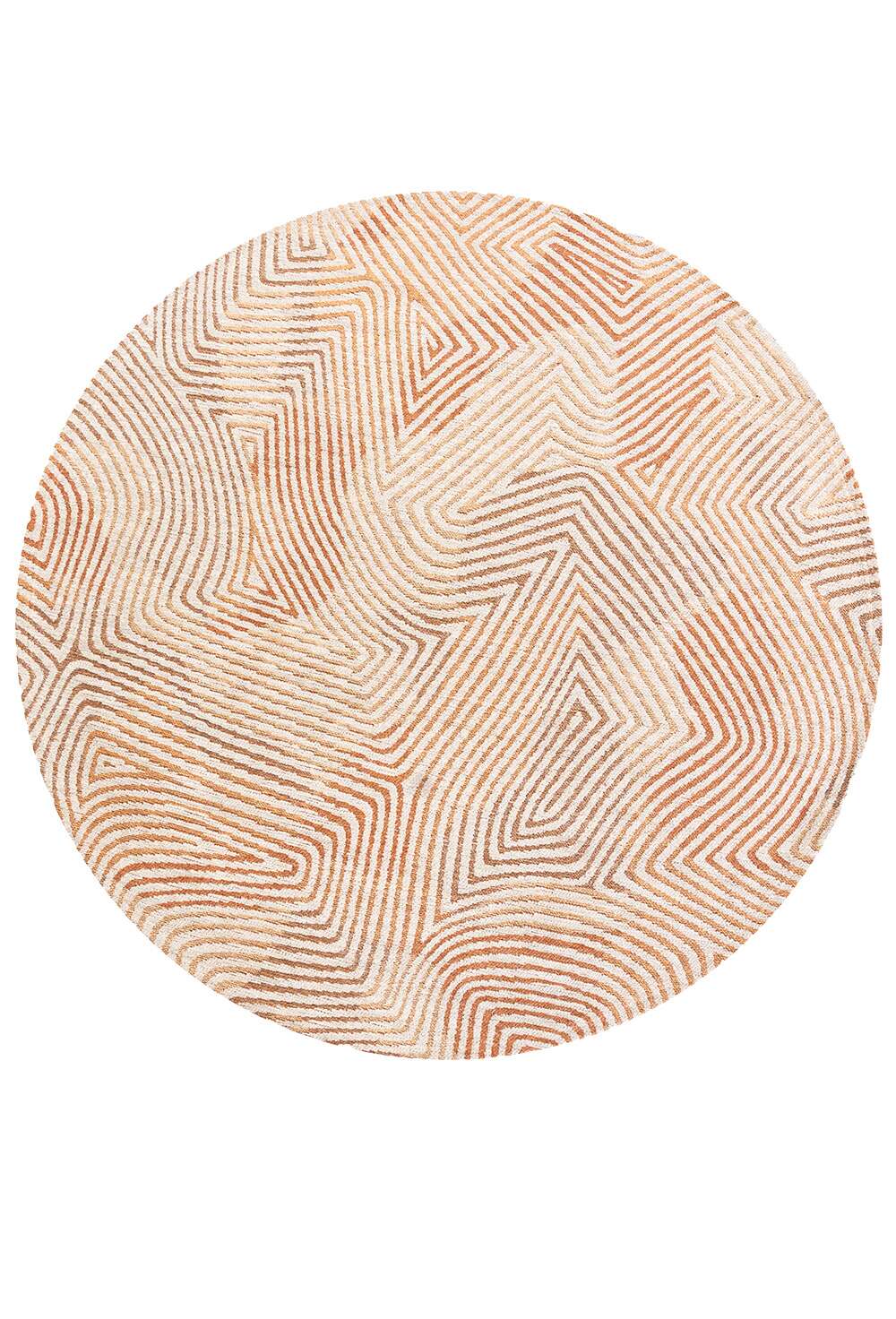 Coral 9800 rund Indian Sand gulvteppe