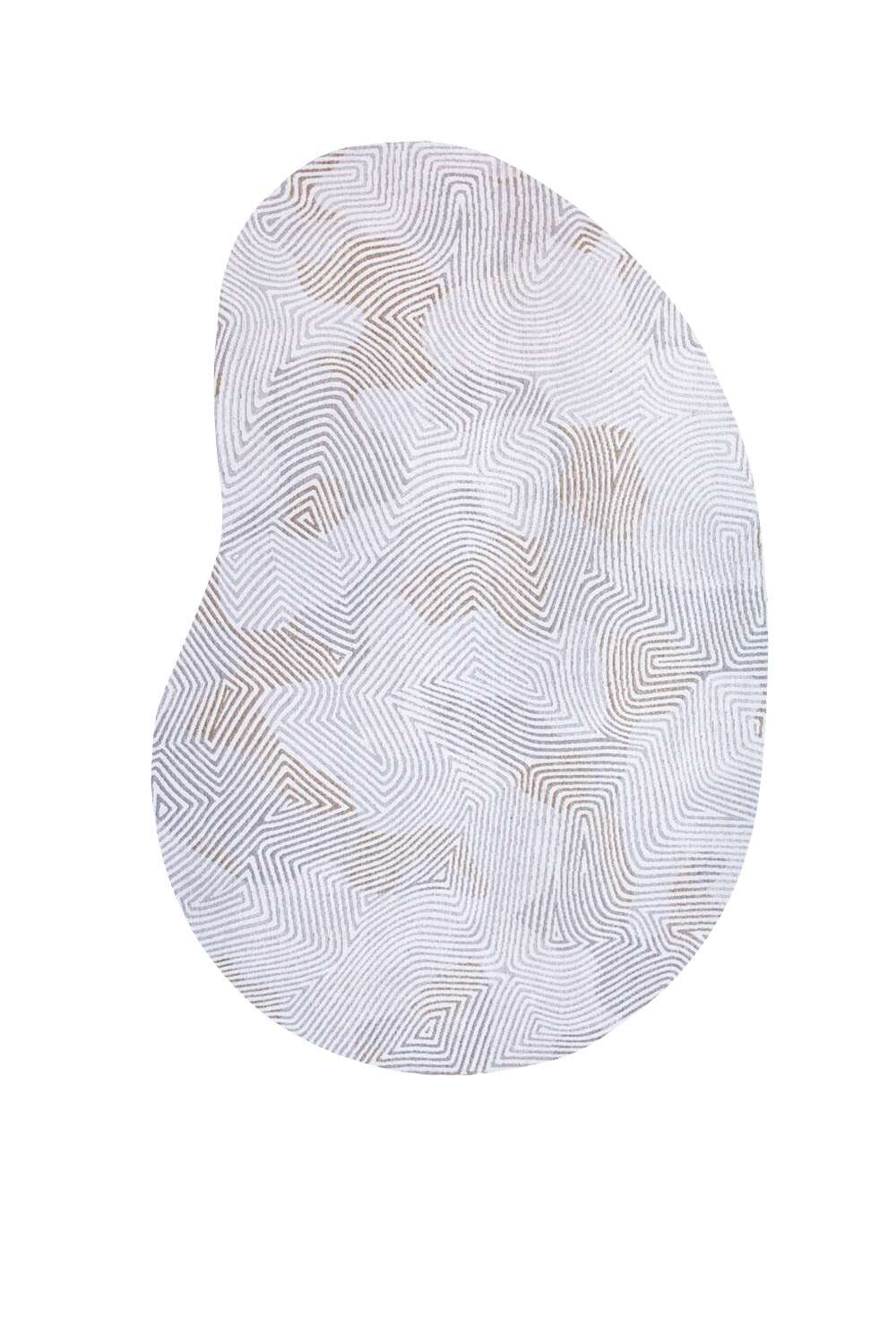 Coral 9228 Peanut Shape Oyster White gulvteppe