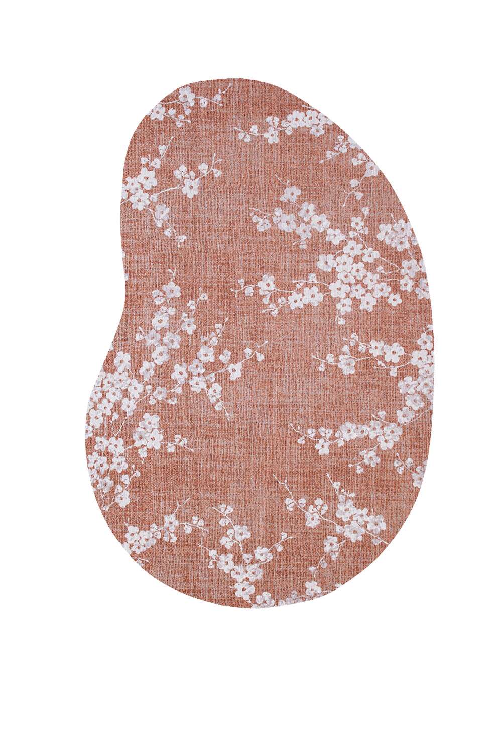Sakura 9371 Peanut Shape Copper Pink gulvteppe