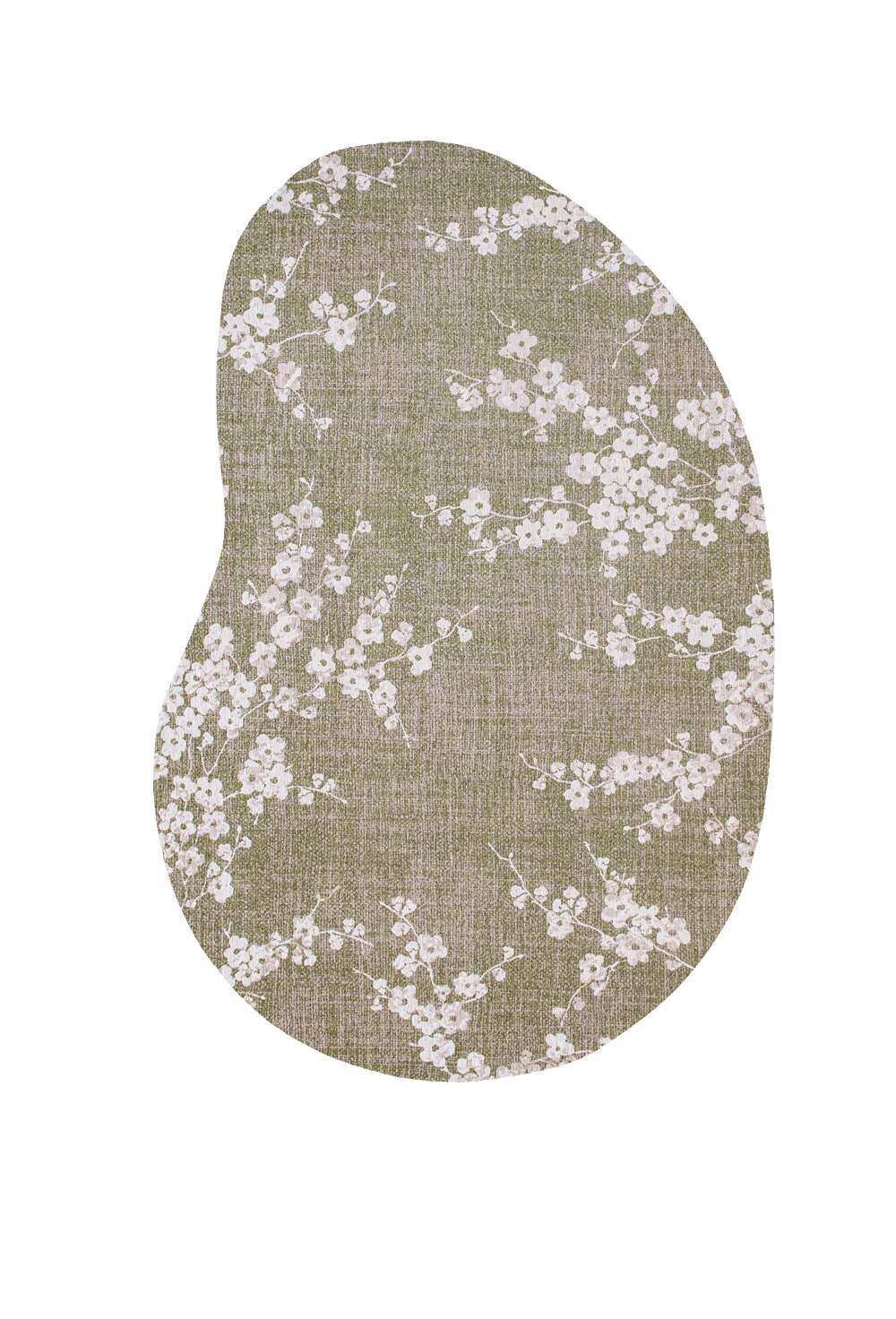 Sakura 9372 Peanut Shape Wet Garden gulvteppe
