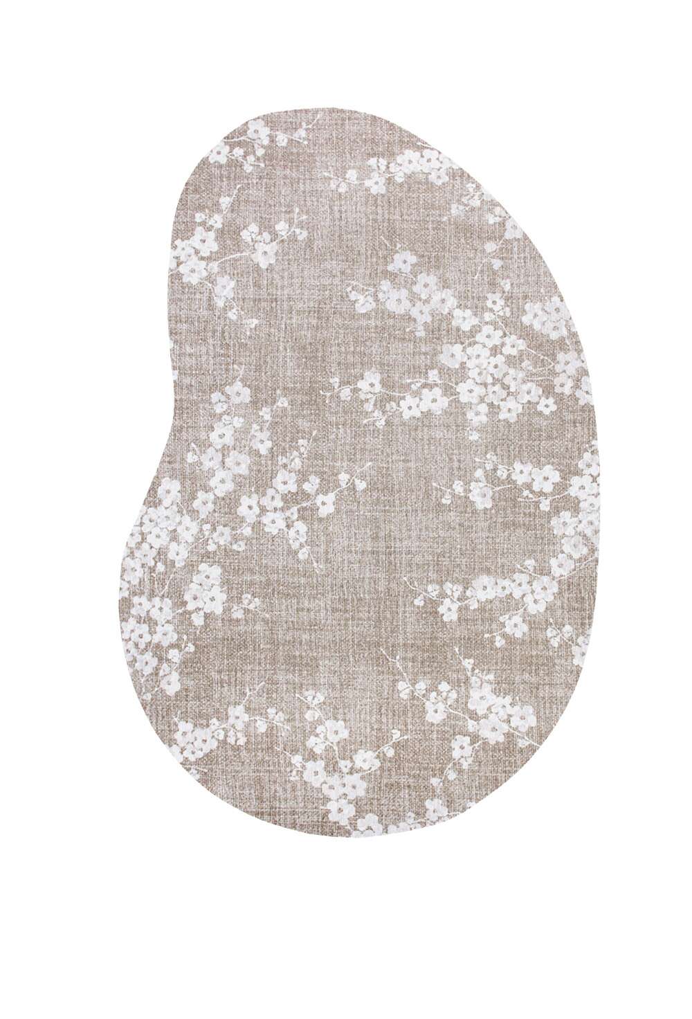 Sakura 9373 Peanut Shape Morning Mist gulvteppe