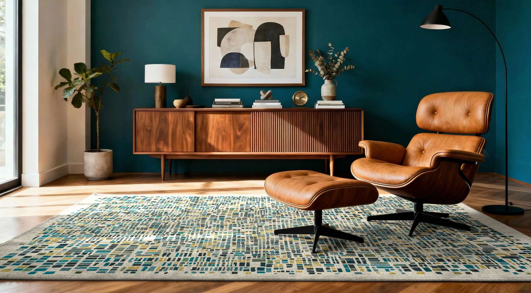 Cubik 2096 Midnight gulvteppe